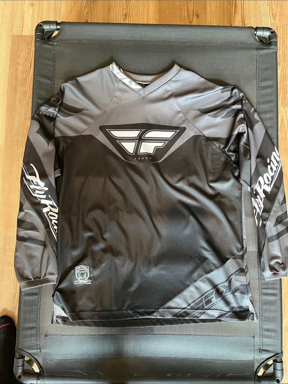 Fly Racing Men’s Black and Gray Motocross Jersey